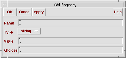 Add Property Window