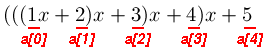 the array and the expansion