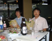 会津大学を訪問中の公州大学の学生4名が塩川町国際交流協会主催の歓送迎会・壮行会に参加しました。