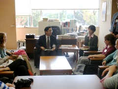 リーサミットの中学生が会津大を訪問
