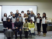 平成22年度　初級日本語研修（後期）修了式