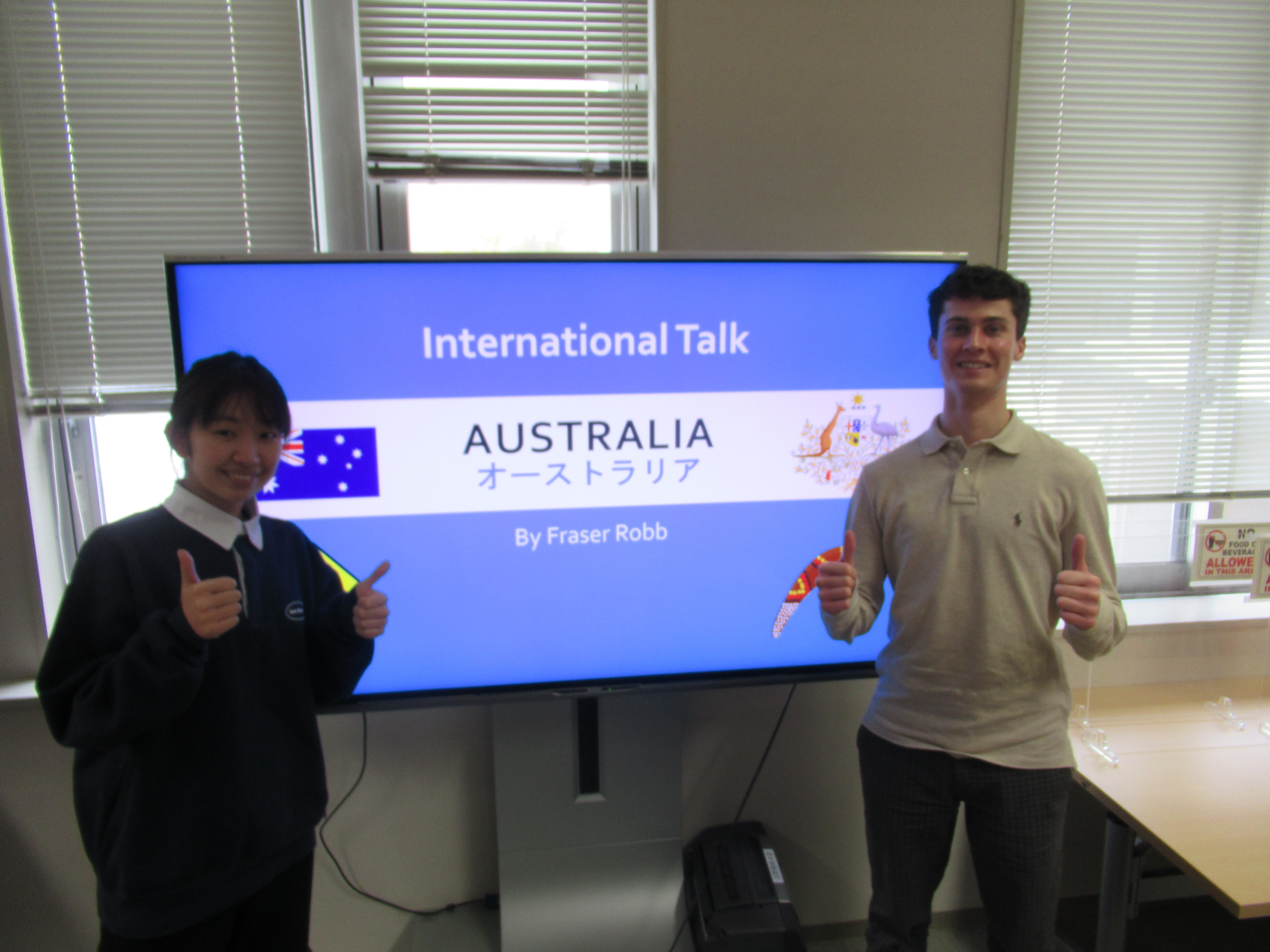 インターナショナル・トーク：オーストラリアについて学ぼう！開催されました！