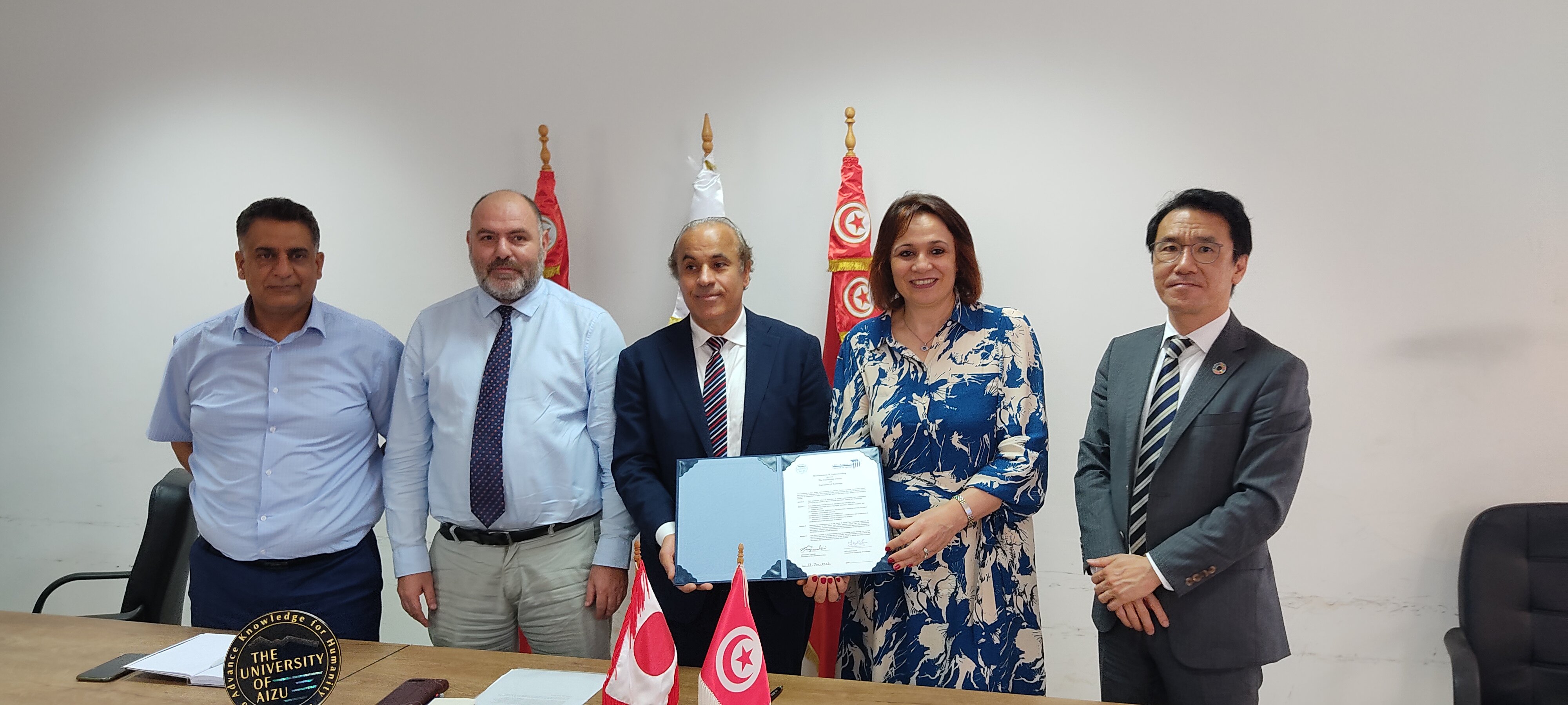チュニジアのカルタゴ大学との大学間一般協定締結式が行われました。